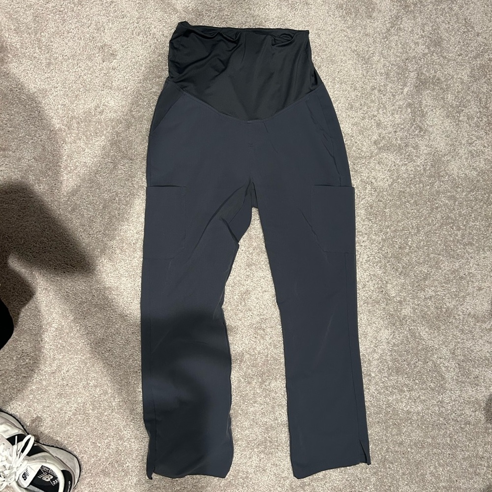 Mandala Gray Maternity Scrub Pants